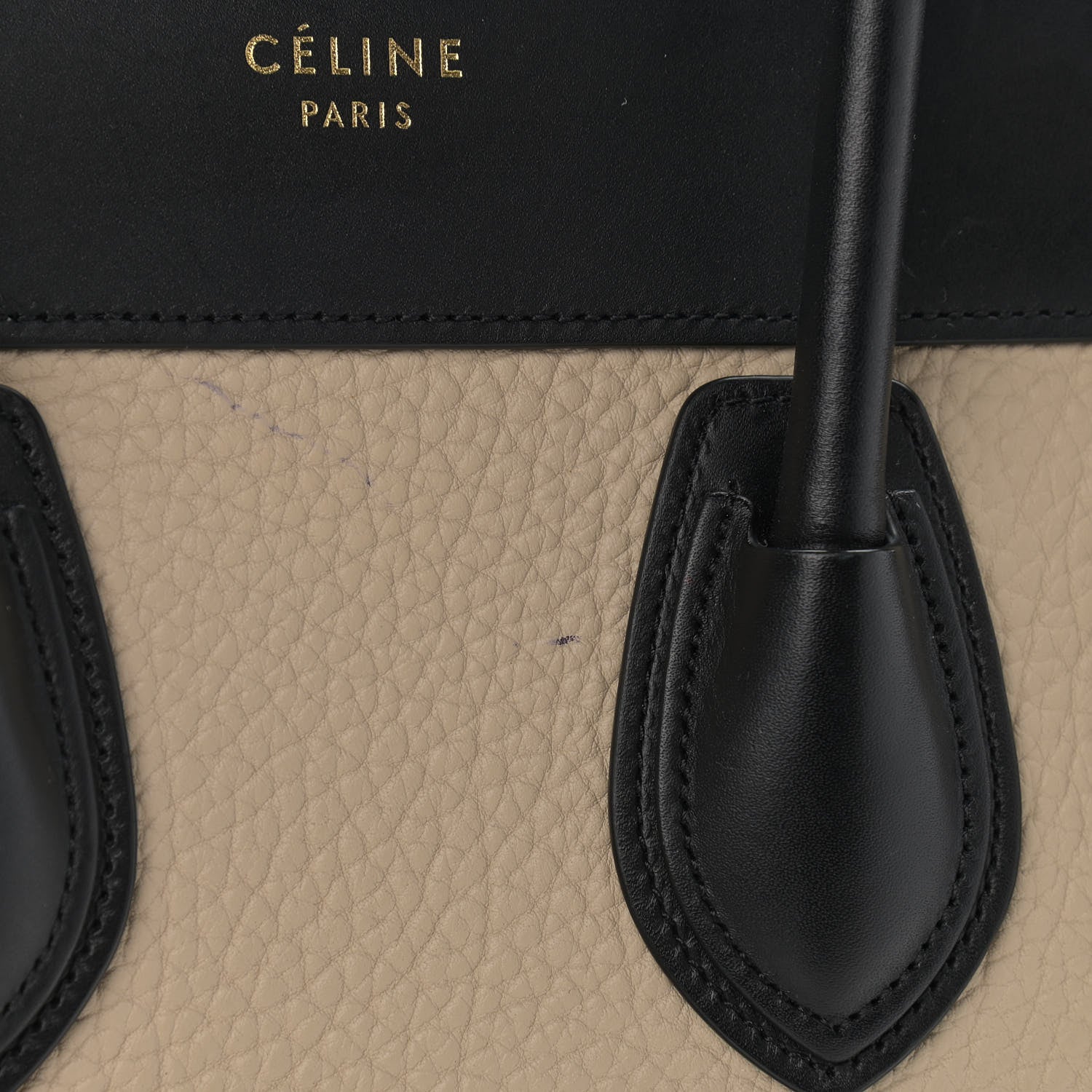 Celine Bullhide Drummed Calfskin Micro Tri-Color Luggage Antarctic 18 of 24