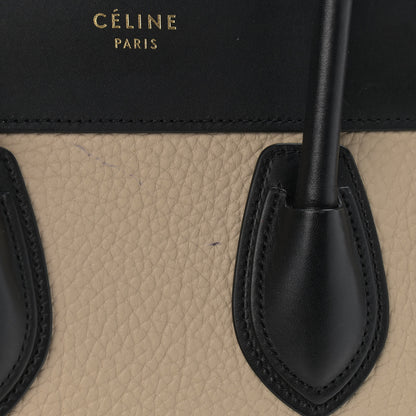 Celine Bullhide Drummed Calfskin Micro Tri-Color Luggage Antarctic 18 of 24
