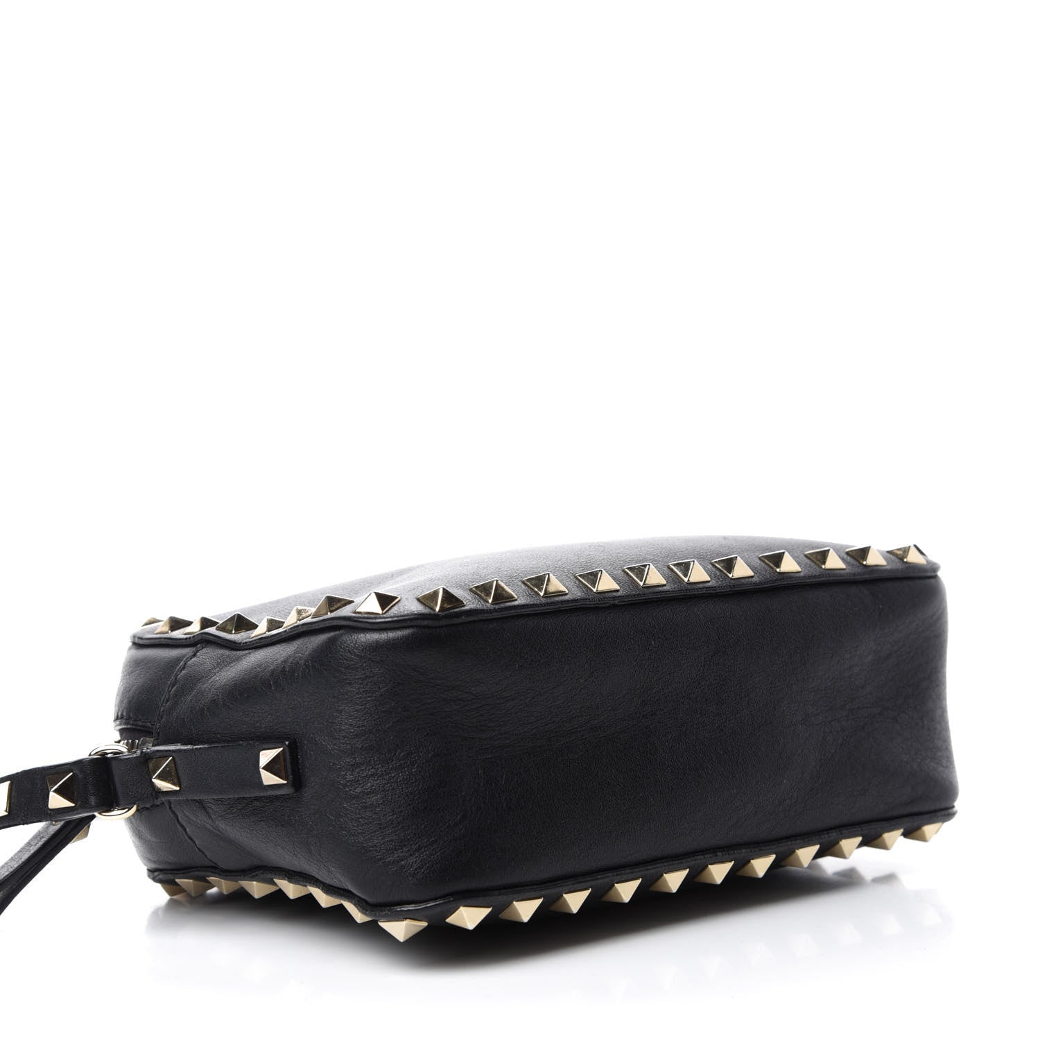 Valentino Garavani Calfskin Rockstud Camera Crossbody Bag Black 4 of 11