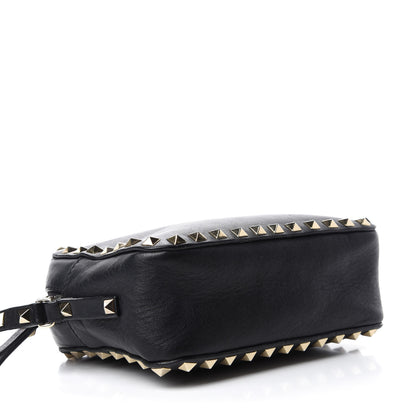 Valentino Garavani Calfskin Rockstud Camera Crossbody Bag Black 4 of 11