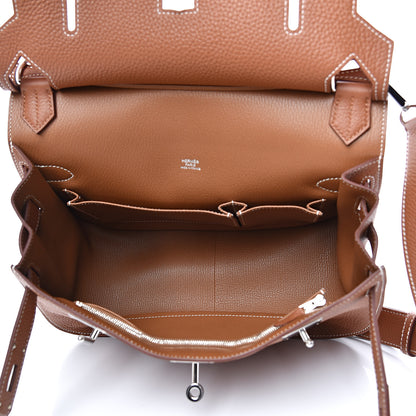 Hermes Taurillon Clemence Jypsiere 31 Gold 4 of 9