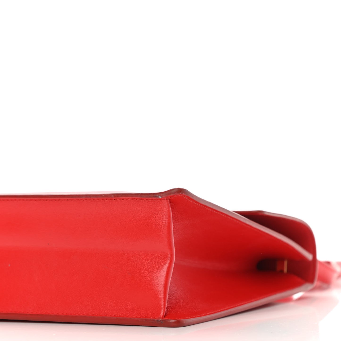 Calfskin Gancio Lock Satchel Red