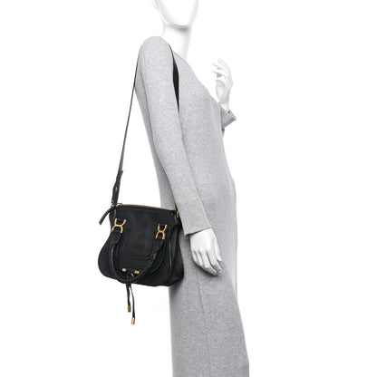 Chloe Calfskin Small Marcie Satchel Black 2 of 12
