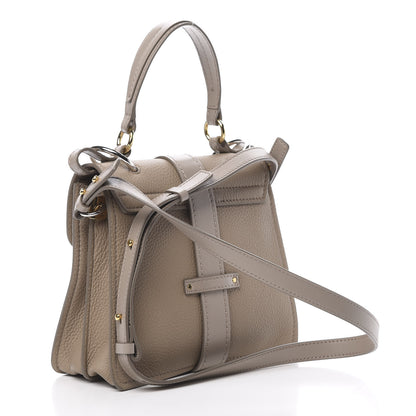 Chloe Shiny Grained Calfskin Small Aby Day Shoulder Bag Motty Grey 4 of 12