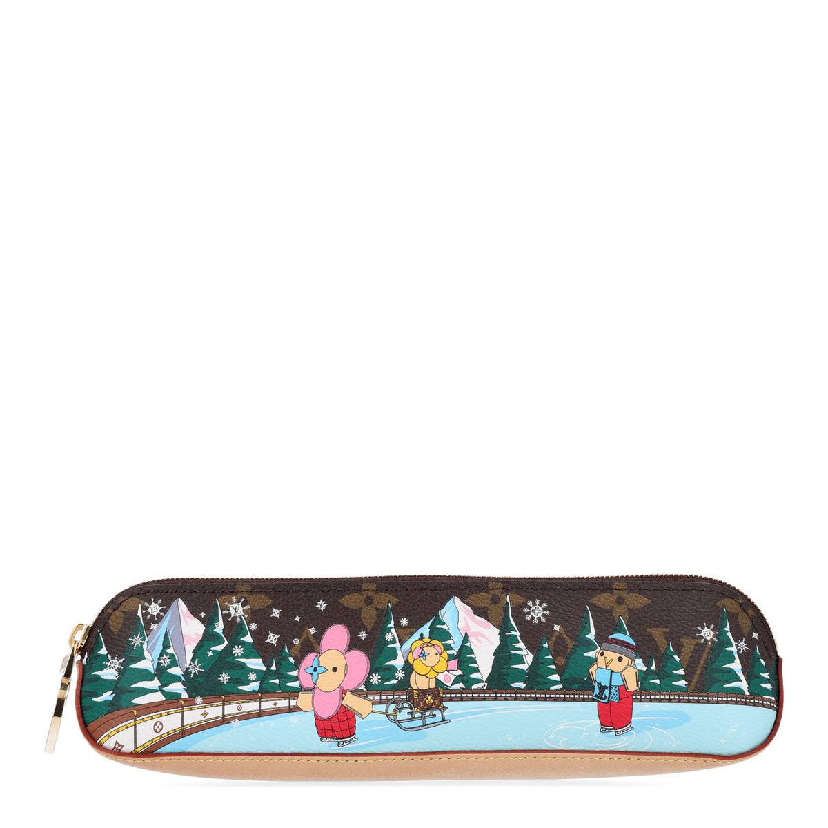 Louis Vuitton Monogram 2020 Christmas Animation Roller Coaster Elizabeth Pencil Pouch 1 of 10