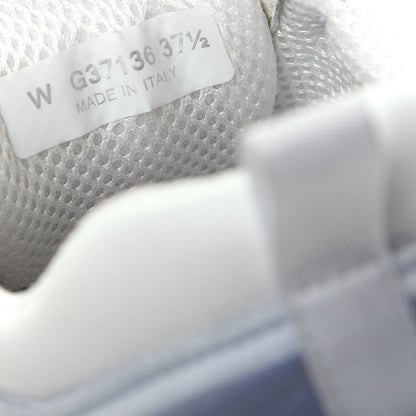 Chanel Suede Calfskin Nylon CC Sneakers 37.5 Sky Blue 10 of 10