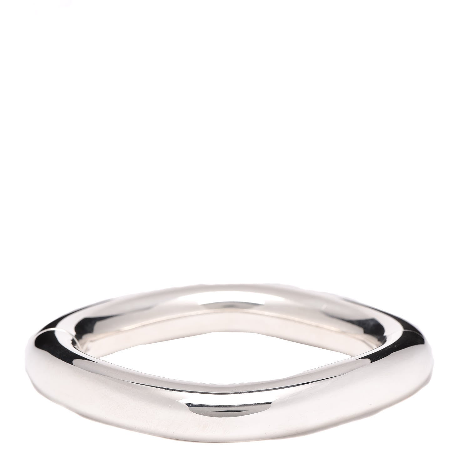 Hermes Sterling Silver Lima Bangle Bracelet 1 of 4