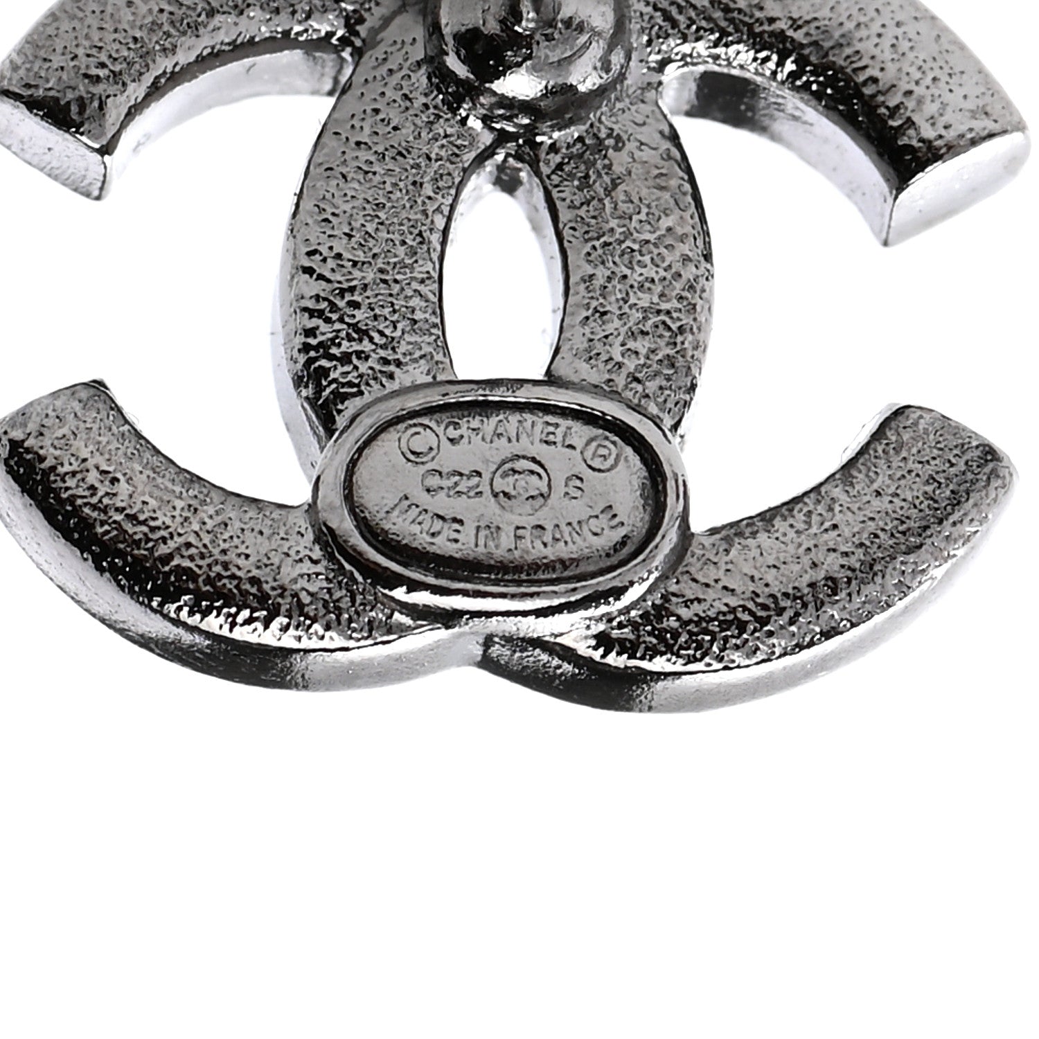 Chanel Ruthenium Crystal CC Earrings Multicolor 4 of 5