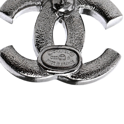 Chanel Ruthenium Crystal CC Earrings Multicolor 4 of 5