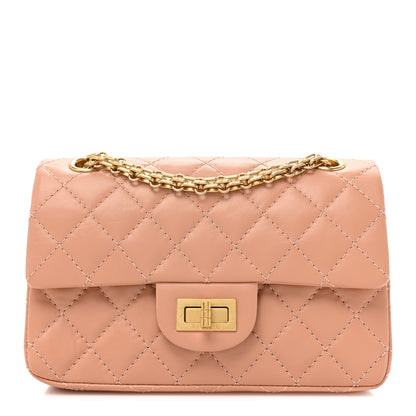 Chanel Aged Calfskin Quilted 2.55 Reissue Mini Flap Beige 1 of 9
