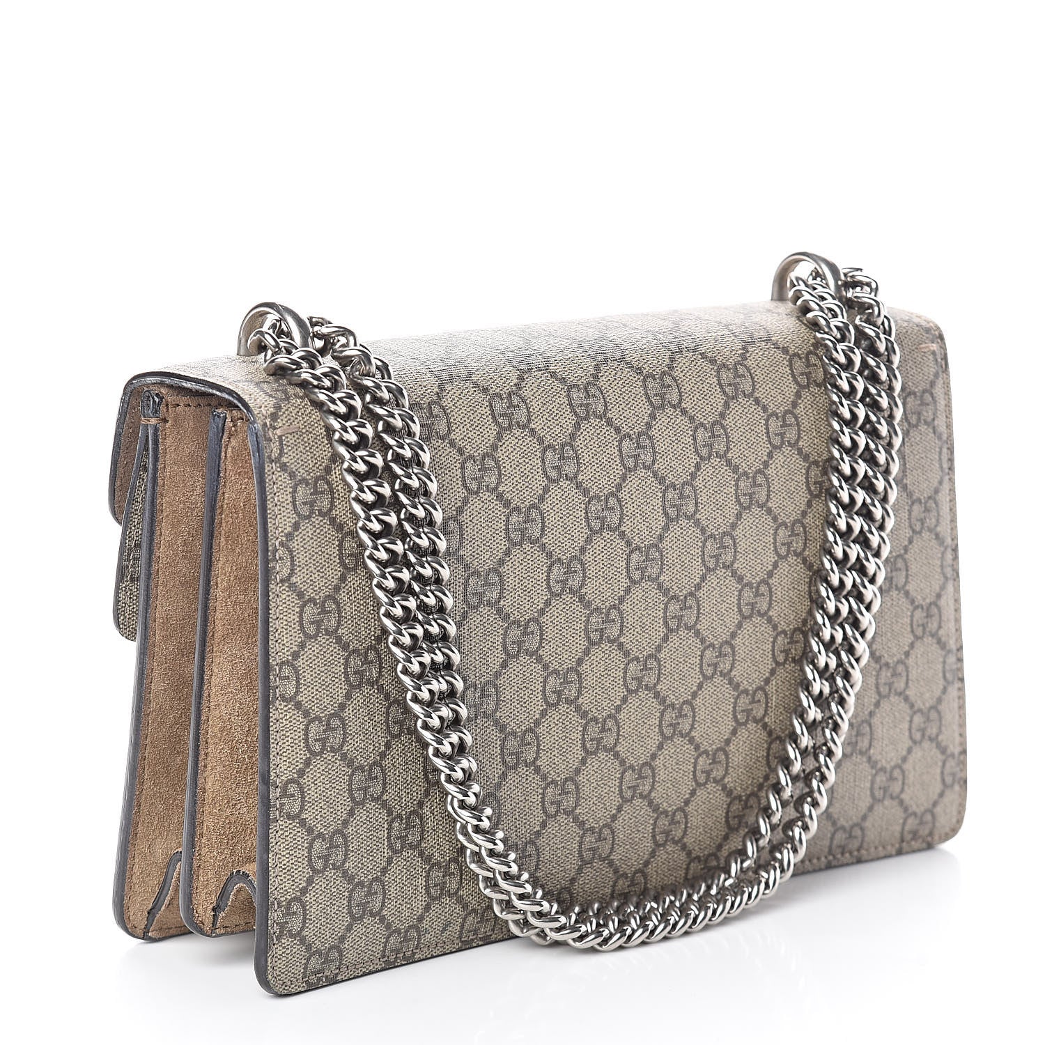 Gucci GG Supreme Monogram Small Dionysus Shoulder Bag Taupe 3 of 11