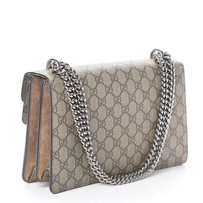 Gucci GG Supreme Monogram Small Dionysus Shoulder Bag Taupe 3 of 11