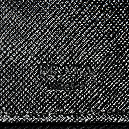 Prada Saffiano Zip Around Document Wallet Nero Black 7 of 10