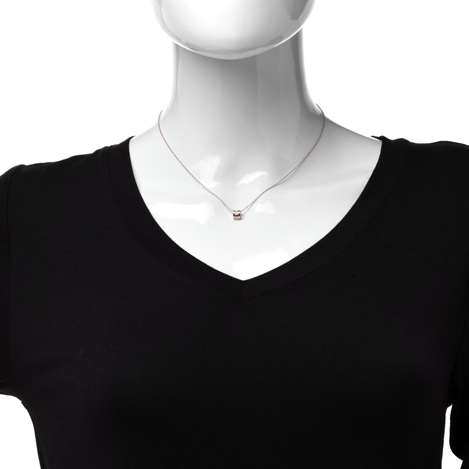 Tiffany 18K Rose Gold Atlas Open Pendant Necklace 2 of 6