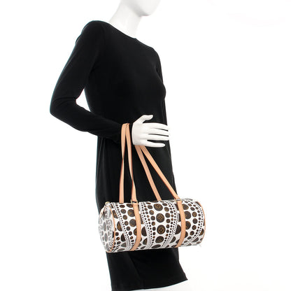 Louis Vuitton Monogram Kusama Pumpkin Dots Papillon 30 White 2 of 7