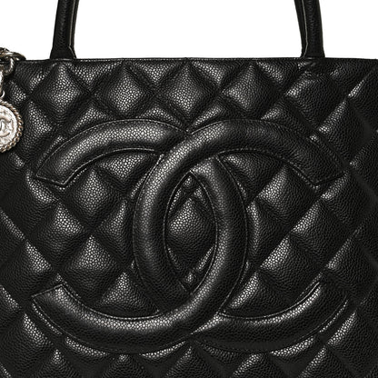 Chanel Caviar Quilted Medallion Tote Black 8 of 10