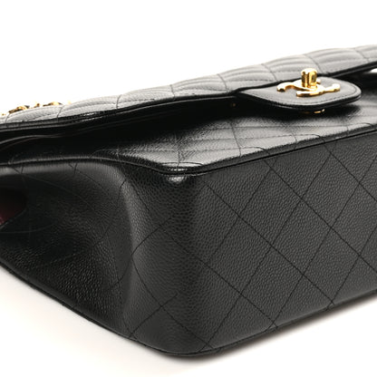 Chanel Caviar Quilted Jumbo Double Flap Black 9 of 11