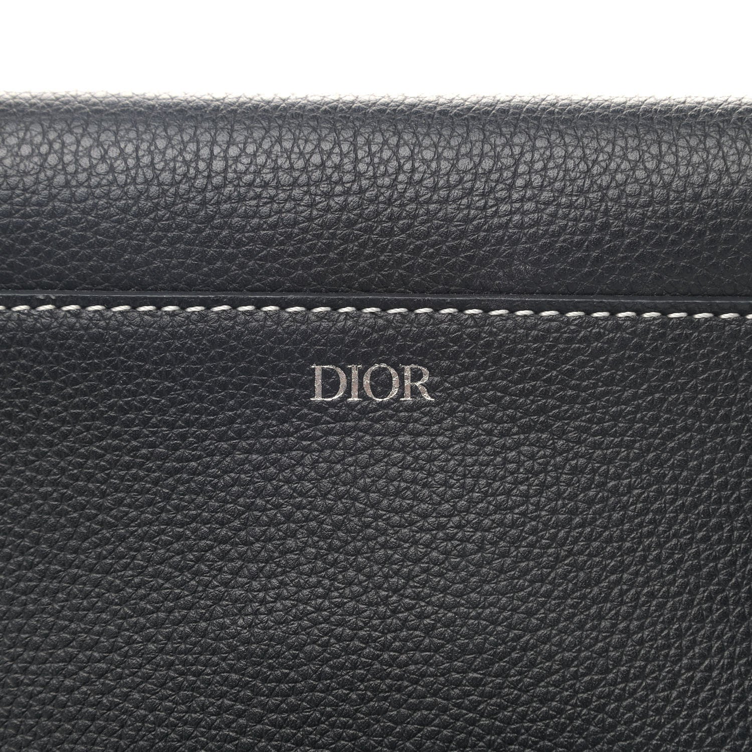 Christian Dior X KAWS Grained Calfskin Saddle Pouch Black 7 of 11