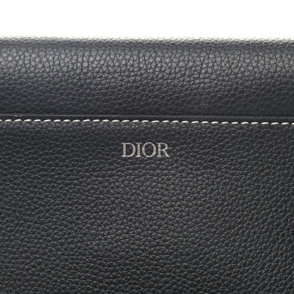 Christian Dior X KAWS Grained Calfskin Saddle Pouch Black 7 of 11