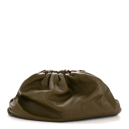 Bottega Veneta Smooth Butter Calf The Pouch Oversized Clutch Kaki Fondent 1 of 10