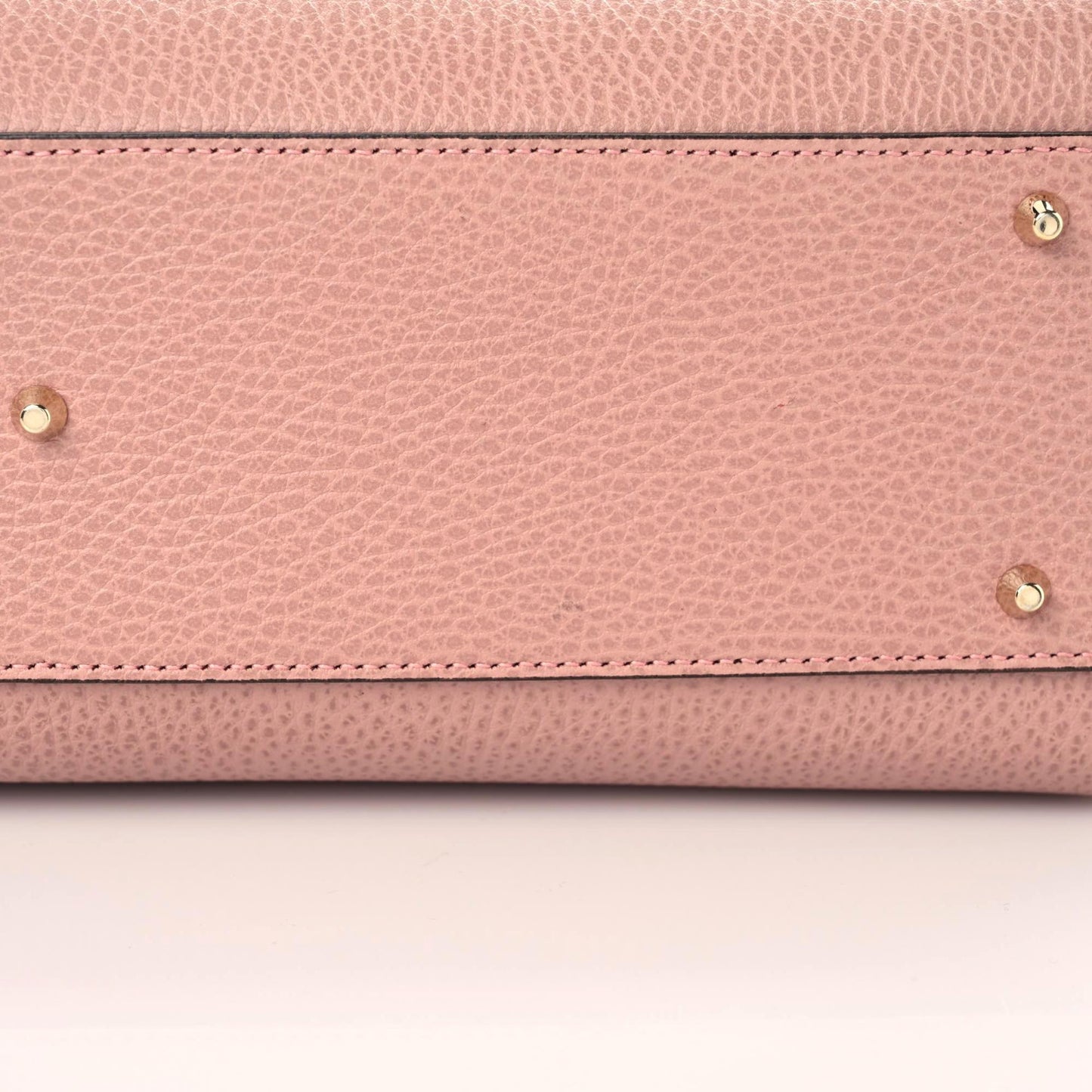 Dollar Calfskin Medium Interlocking G Top Handle Shoulder Bag Soft Pink