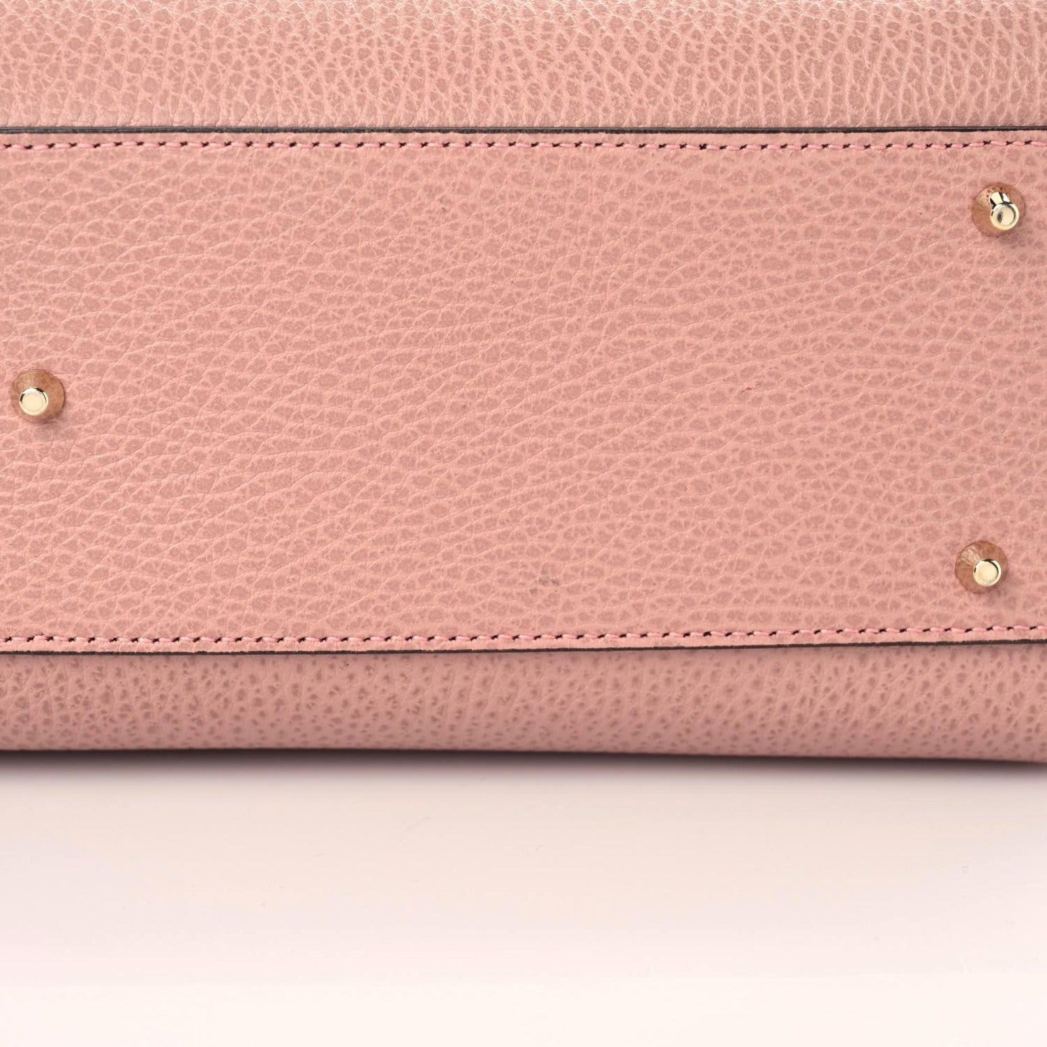 Gucci Dollar Calfskin Medium Interlocking G Top Handle Shoulder Bag Soft Pink 11 of 15