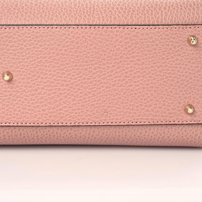 Gucci Dollar Calfskin Medium Interlocking G Top Handle Shoulder Bag Soft Pink 11 of 15