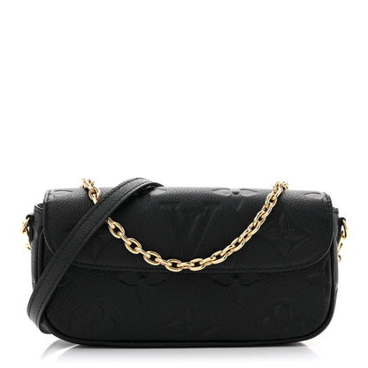 Louis Vuitton Empreinte Monogram Giant Ivy Wallet On Chain Black 1 of 11