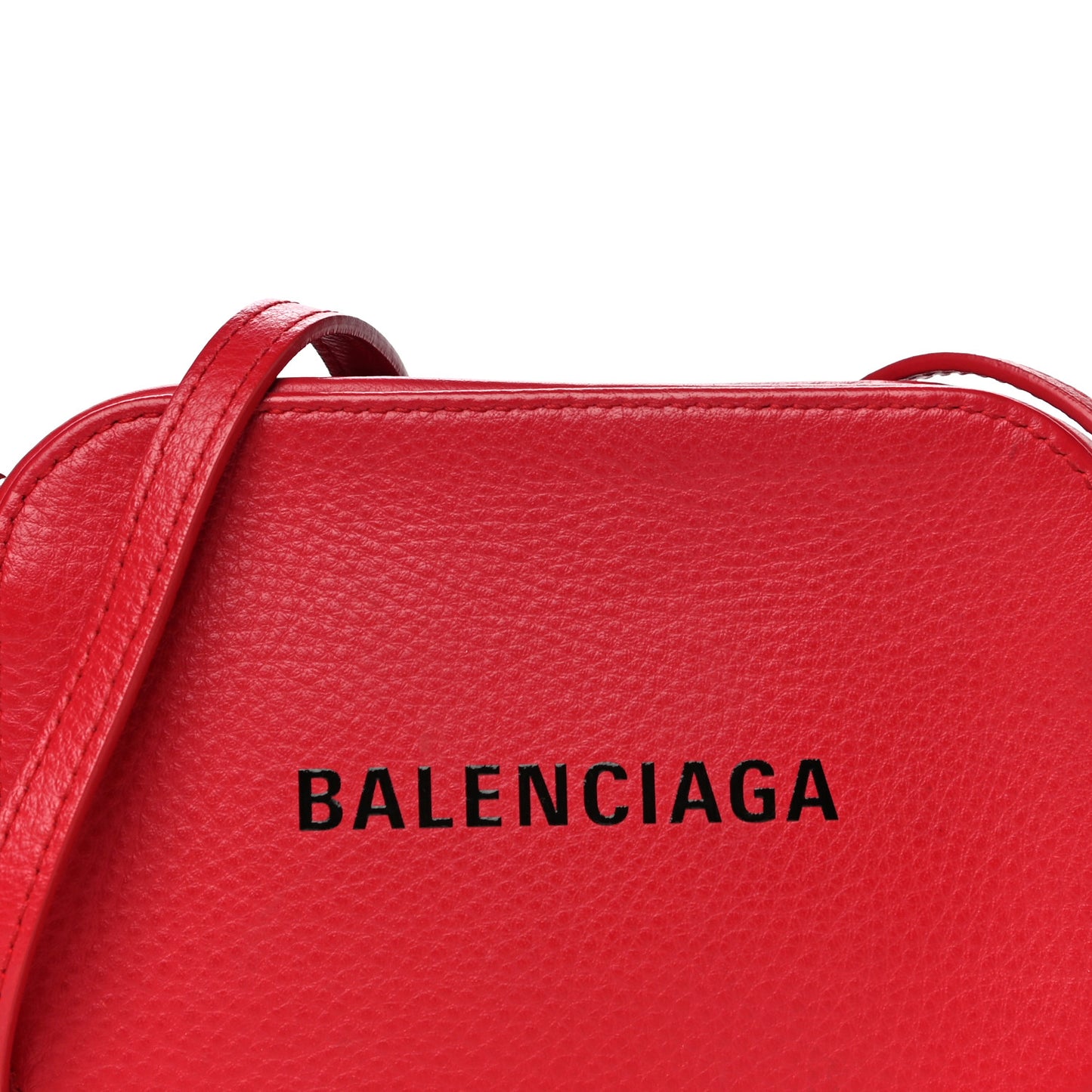 Calfskin Logo XS Everyday Camera Bag Rouge Lantern Black