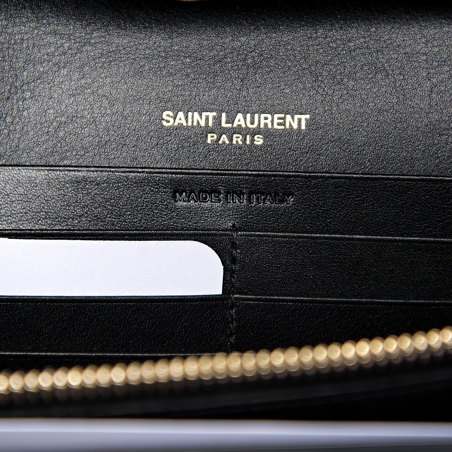 Saint Laurent Patent Monogram Chain Wallet Tortoiseshell 5 of 8