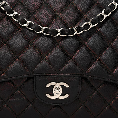 Chanel Caviar Quilted Jumbo Single Flap Black 8 of 9