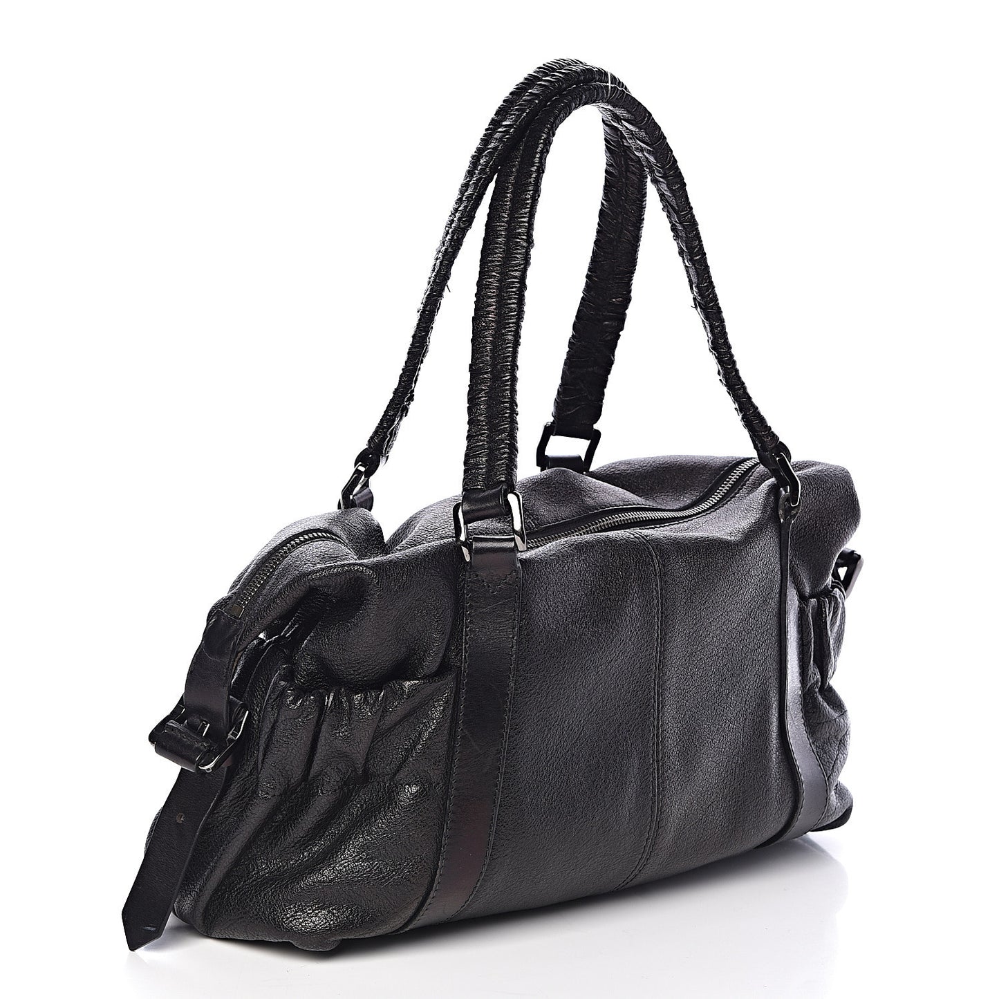 Calfskin Dallinger Satchel Black