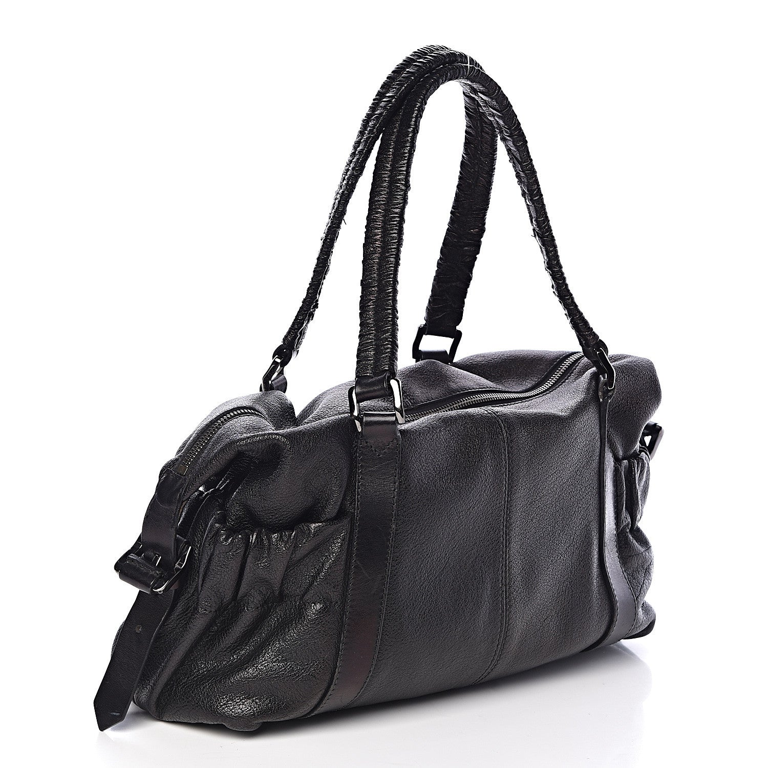 Burberry Calfskin Dallinger Satchel Black 3 of 9