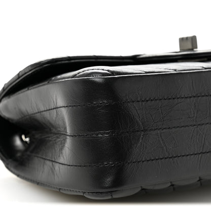 Chanel Aged Calfskin Chevron Quilted 2.55 Reissue Mini Flap So Black 9 of 11