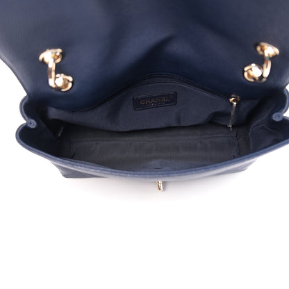 Chanel Caviar Quilted City Walk Flap Navy Blue 4 of 10
