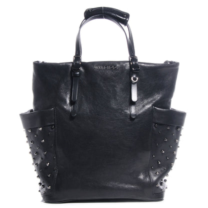 Jimmy Choo Leather Studded Blare Tote Black 1 of 6