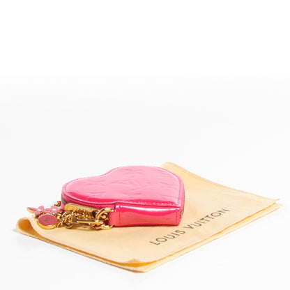Louis Vuitton Vernis Heart Coin Purse Framboise 4 of 8