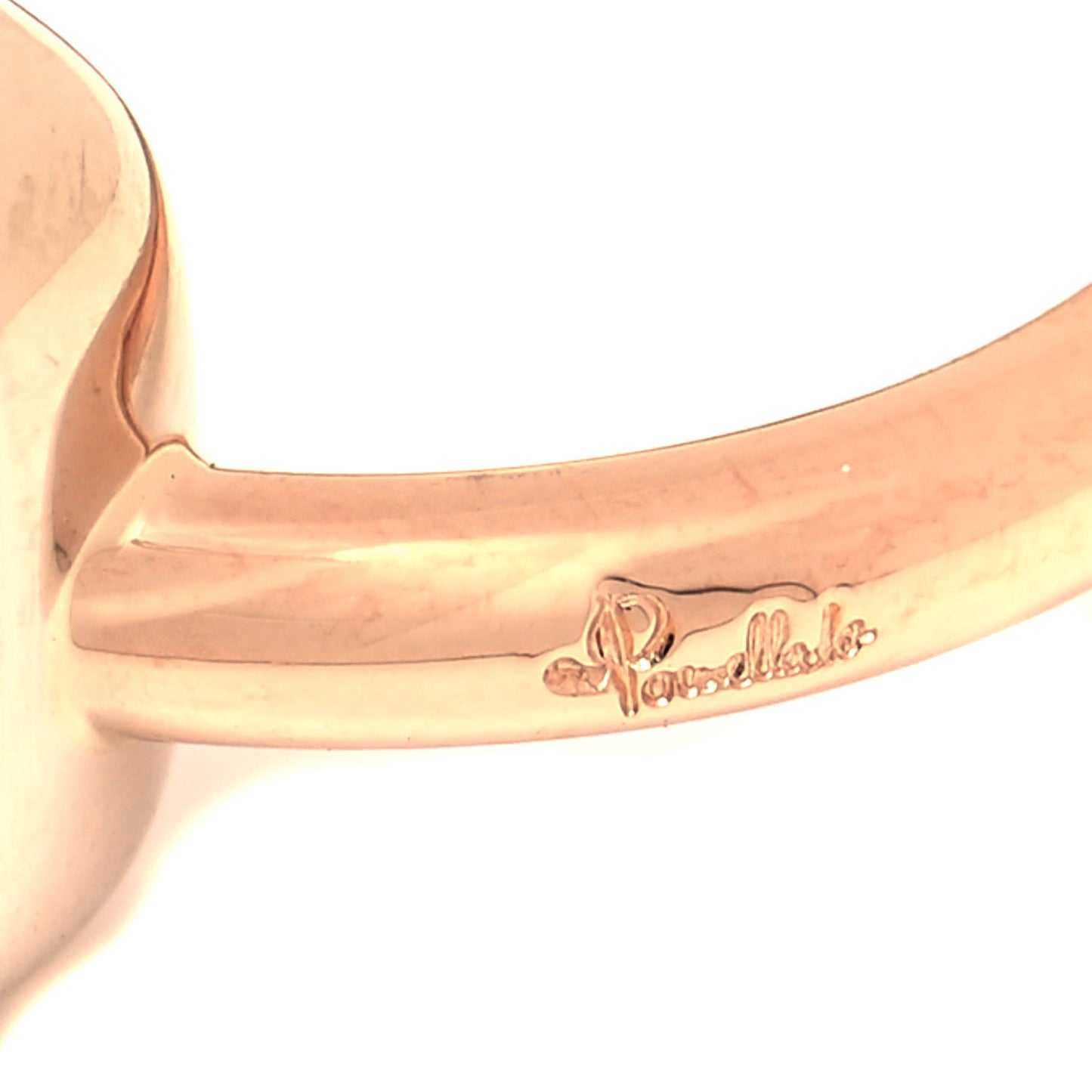 18K Rose Gold Blue Topaz Nudo Maxi Ring 52 6