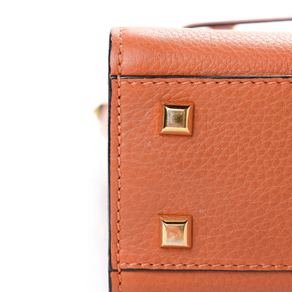 Valentino Garavani Grainy Calfskin Small My Rockstud Frame Bag Orange 14 of 15