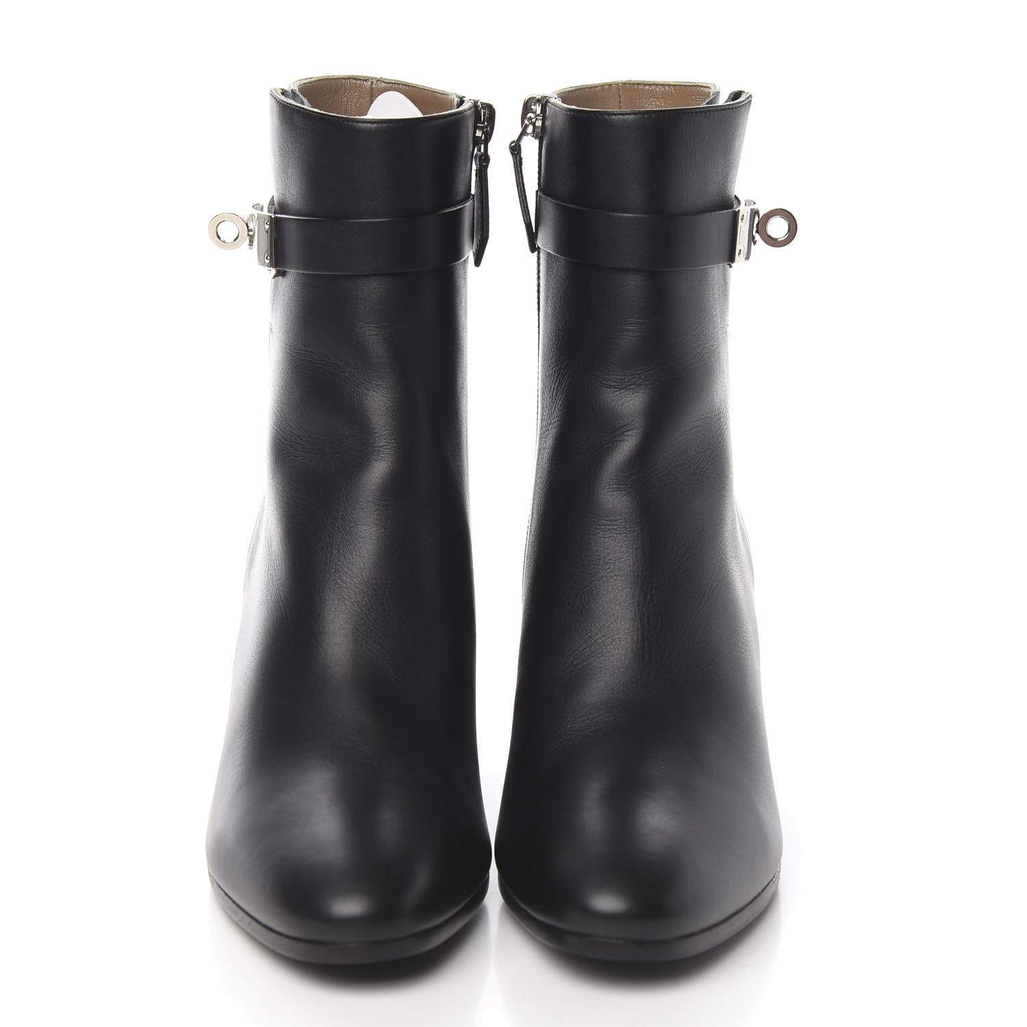 Hermes Calfskin Saint Germain Ankle Boots 36.5 Black 2 of 9