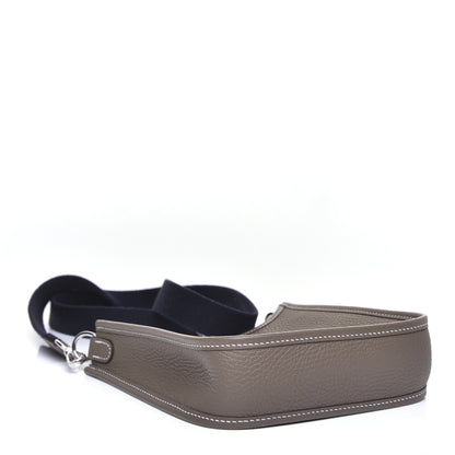 Hermes Taurillon Clemence Amazone Evelyne TPM Etoupe Bleu Indigo 4 of 10