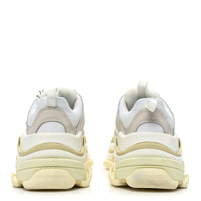 Balenciaga Fabric Mesh Womens Triple S Sneakers 36 White 4 of 13