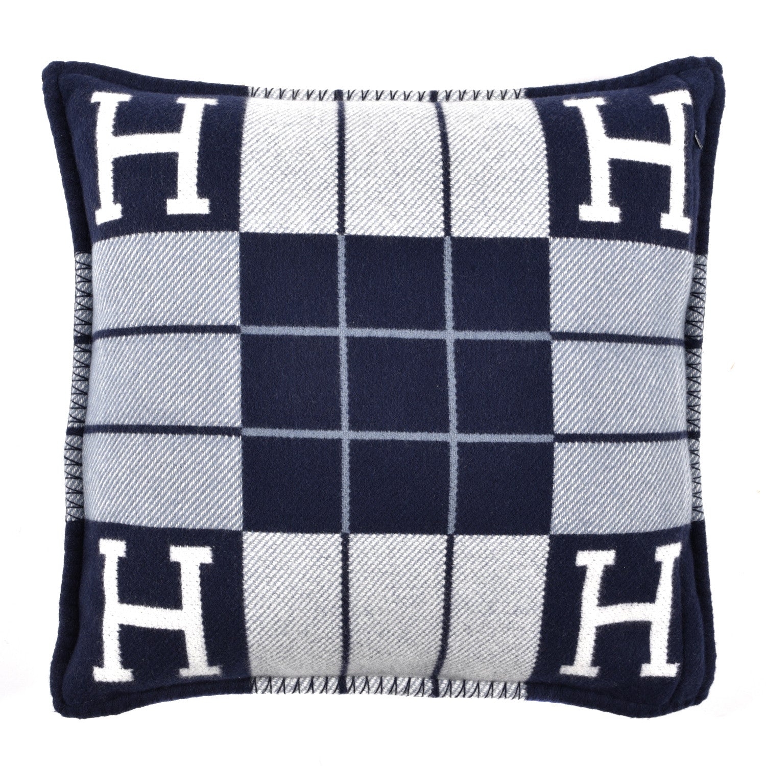 Hermes Wool Cashmere Avalon III Pillow PM Ecru Caban 2 of 3