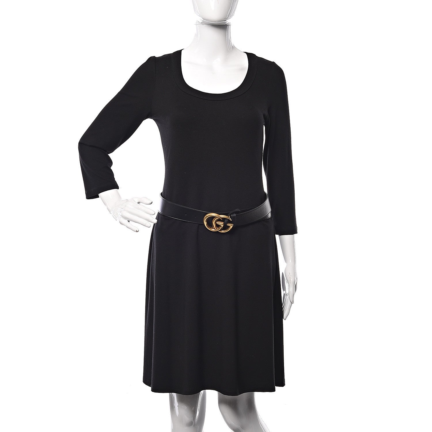 Gucci Calfskin Double G 40mm Belt 80 32 Black 2 of 7