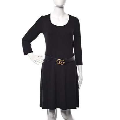 Gucci Calfskin Double G 40mm Belt 80 32 Black 2 of 7