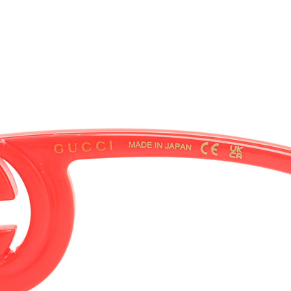 Gucci Acetate Chaise Rectangler Frame Sunglasses GG1325S Salmon Pink 5 of 8
