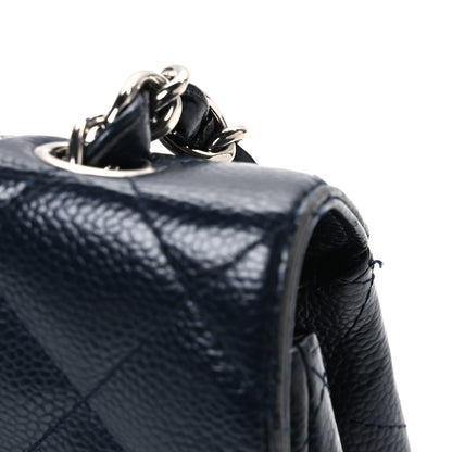 Chanel Caviar Quilted Jumbo Single Flap Navy 12 of 12