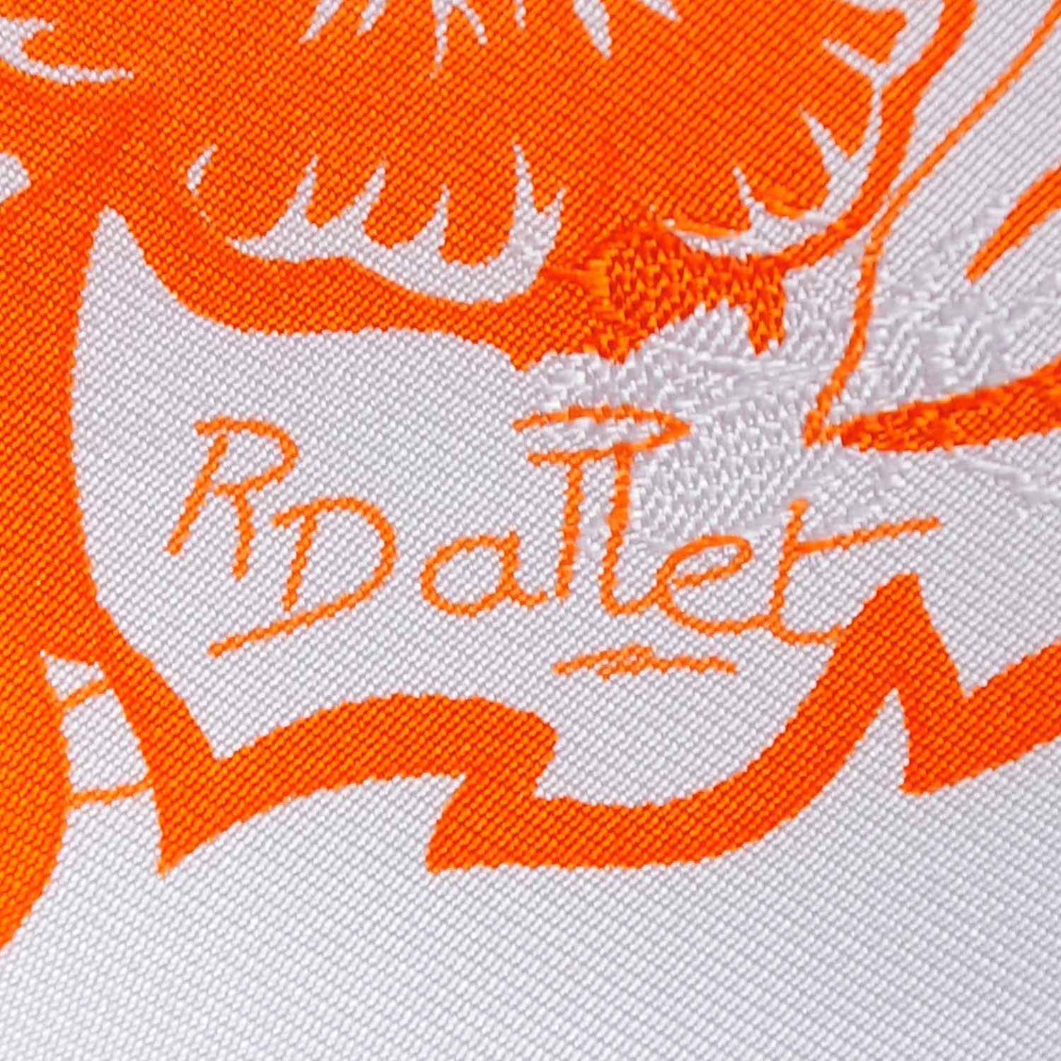 Hermes Silk Jungle Love Scarf 90 Blanc Orange 6 of 9