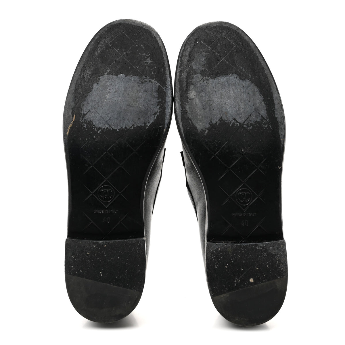 Chanel Lambskin Quilted CC Turnlock Loafers 40 Black 6 of 9