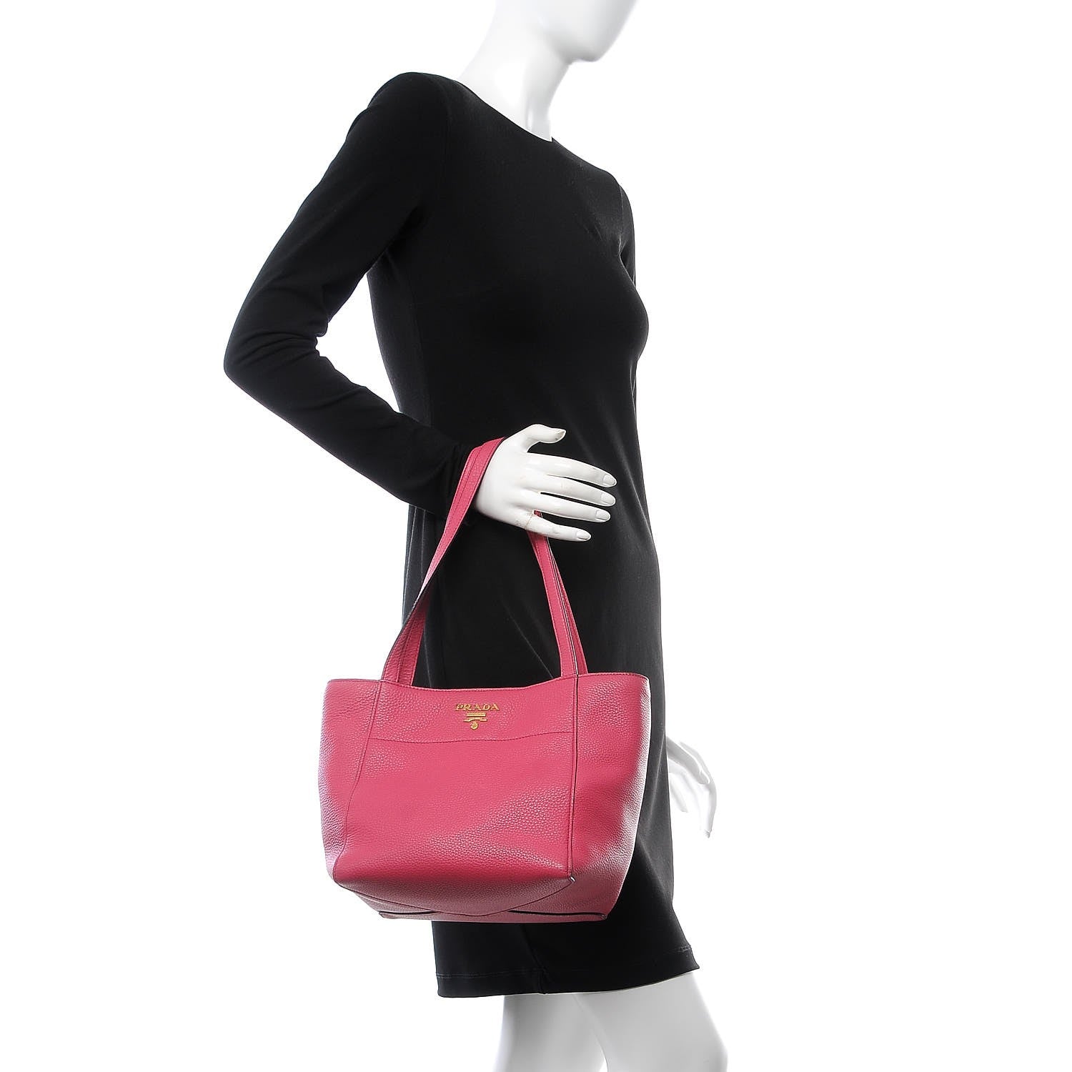 Prada Vitello Phenix Tote Peonia 2 of 11